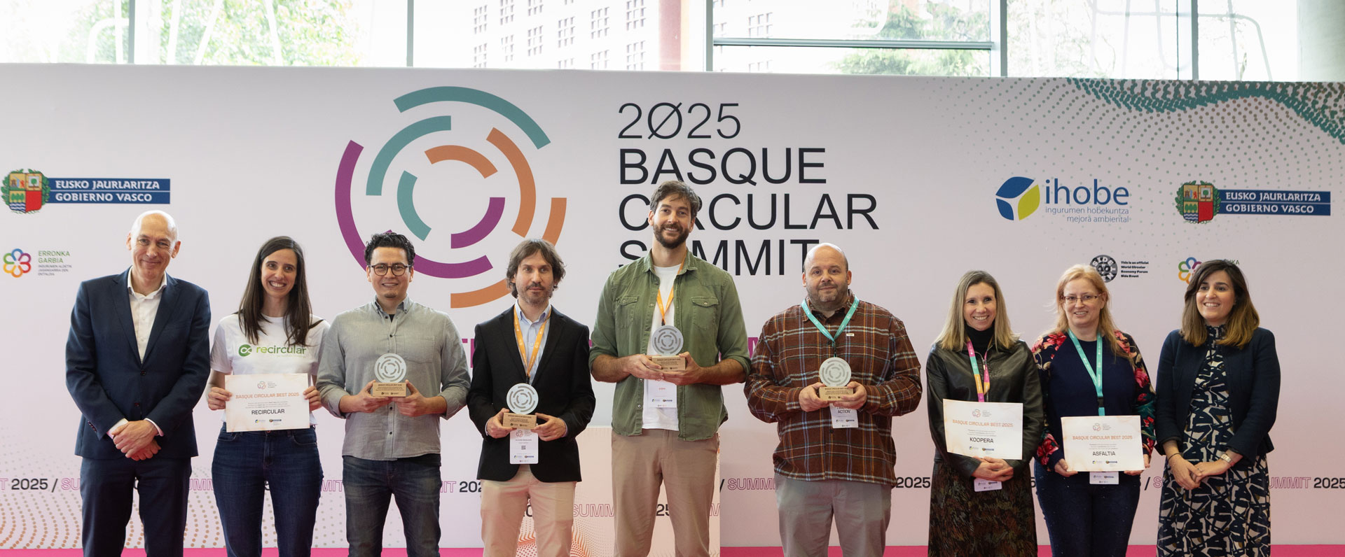 Fagor Ederlan, Somos Oreka, Gamesa Gearbox y Fuelium, premiadas por sus soluciones y productos circulares en el Basque Circular Summit 2025