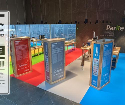 La exposición "Zirkularrak-Circulares" de productos circulares fabricados en Euskadi aterriza en el Campus Abanto del Parque Tecnológico de Euskadi
